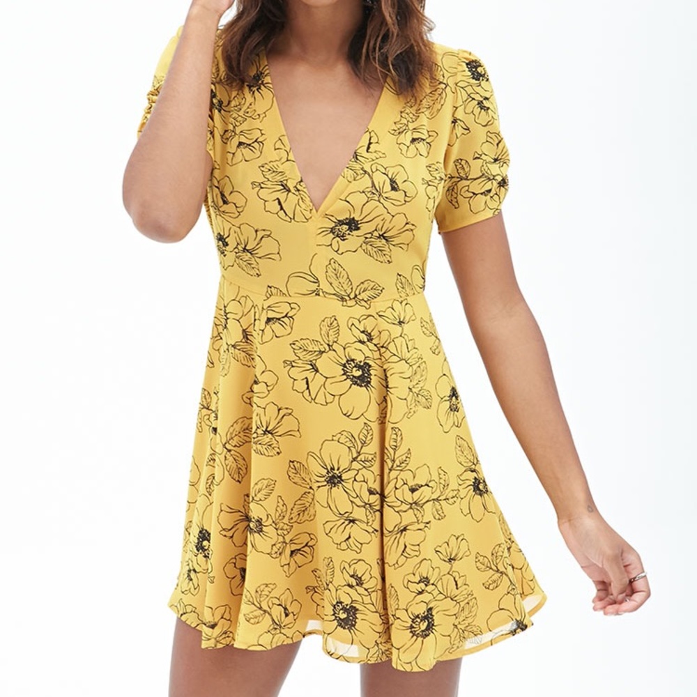 Forever 21 - Floral Fit & Flare Dress